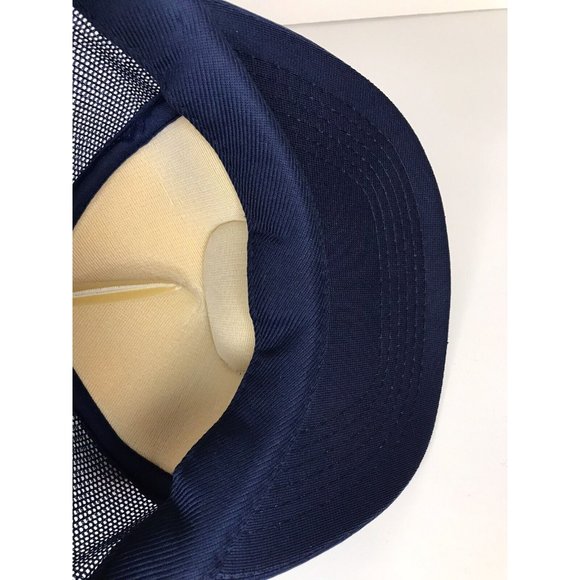 Vintage Seaworld Blue White Orca Killer Whale Patch Mesh Snapback Trucker Hat - Picture 8 of 9